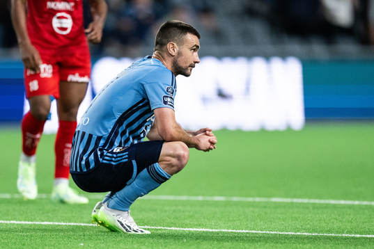 Djurgårdens Carlos Moros Gracia deppar