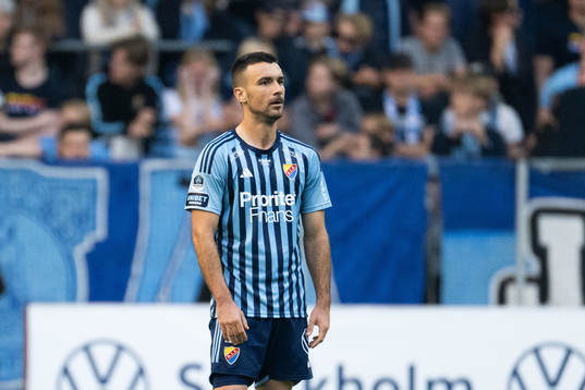 Djurgårdens Carlos Moros Gracia deppar