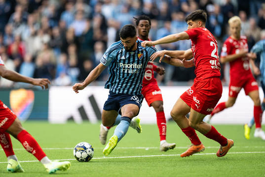 Djurgårdens Musa Qurbanli och Värnamos Emin Grozdanic