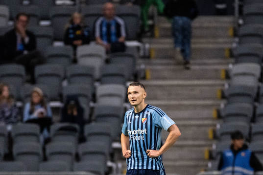Djurgårdens Piotr Johansson deppar