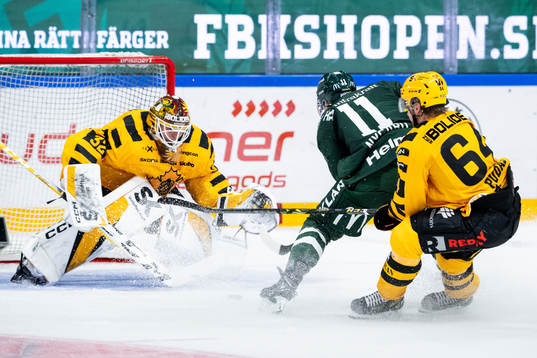 Skellefteås målvakt Linus Söderström och Jonathan Pudas