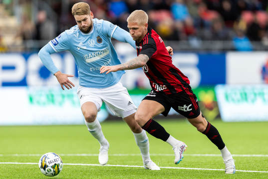 Östersunds Andre Österholm och Gefles Niclas Håkansson
