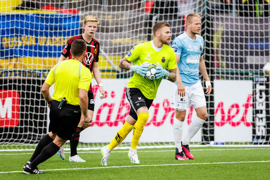 Gefles målvakt Robin Wallinder