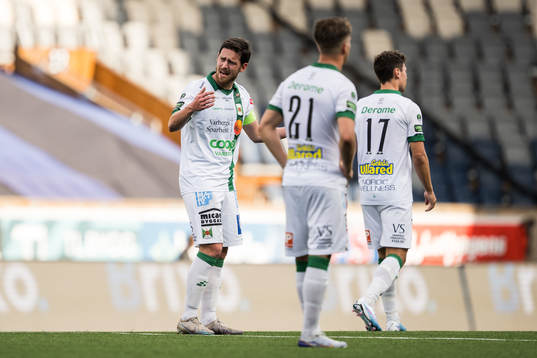Varbergs Robin Tranberg deppar