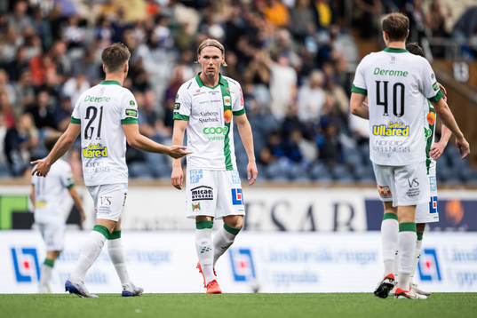 Varbergs Victor Karlsson och Hampus Zackrisson deppar