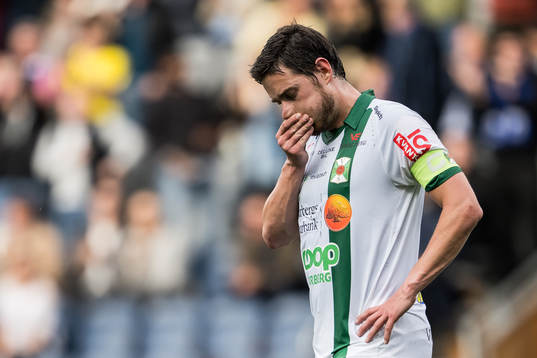 Varbergs Robin Tranberg deppar
