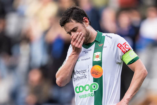 Varbergs Robin Tranberg deppar