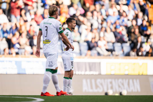 Varbergs Hampus Zackrisson och Yassine El Ouatki deppar