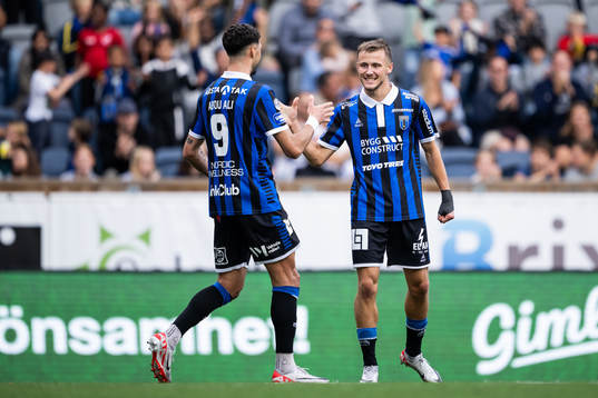 Sirius Wessam Abou Ali och Melker Heier jublar