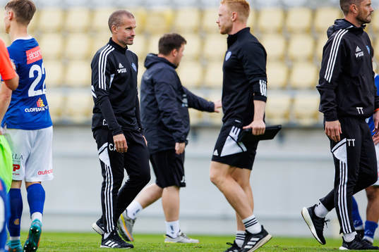 Falkenbergs tränare Christoffer Andersson