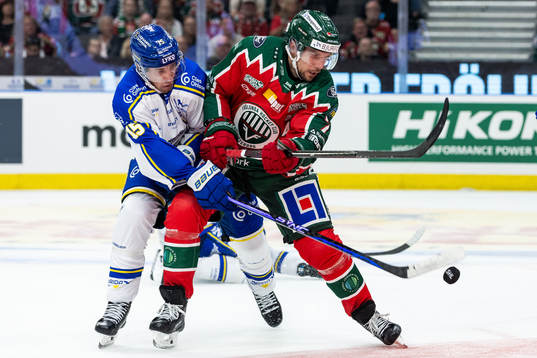 Leksands Max Veronneau och Frölundas Henrik Tömmernes