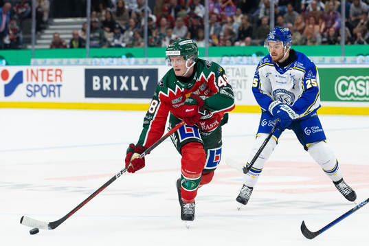 Frölundas Carl Klingberg och Leksands Lucas Elvenes
