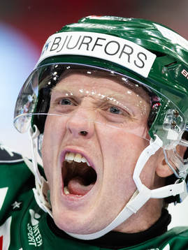 Frölundas Carl Klingberg jublar