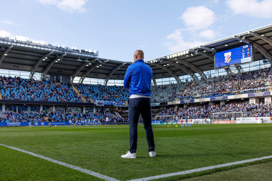 IFK Göteborgs tränare Jens Berthel Askou  fotbollsmatchen