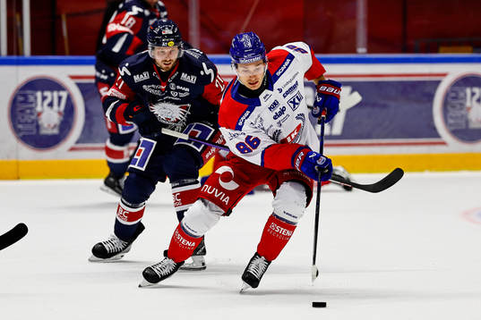 Oskarshamns Lukas Jasek  och Linköpings Christoffer Ehn