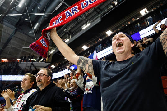 Linköpings-supporters jublar