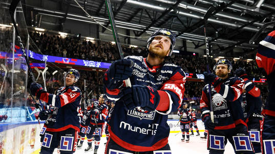 Linköpings Linus Hultström jublar