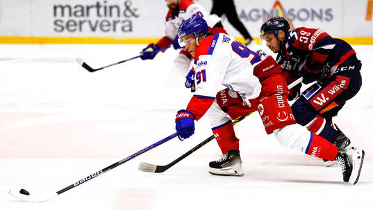 Oskarshamns Logan Hutsko och Linköpings Ty Rattie