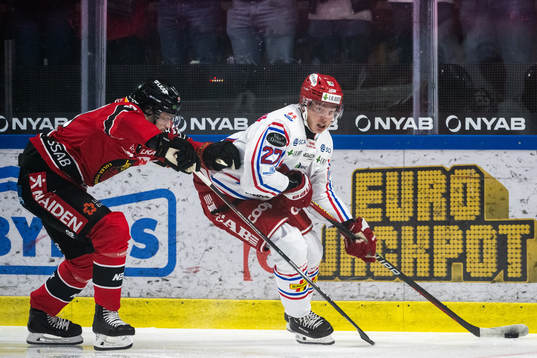 Luleås Pontus Själin och Timrås Oliver Johansson