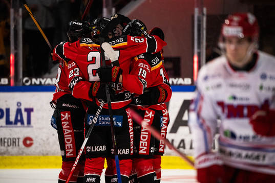 Luleås spelare jublar