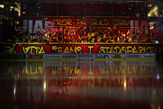 Luleås supportrar med tifo