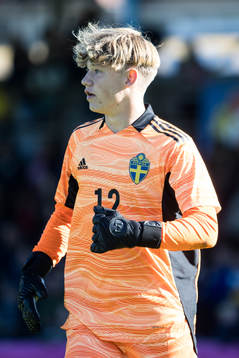 Sveriges målvakt Albin Andersson