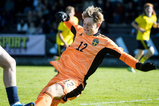 Sveriges målvakt Albin Andersson