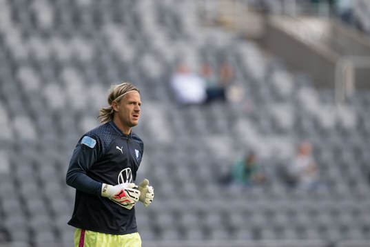 Malmö FFs målvakt Johan Dahlin