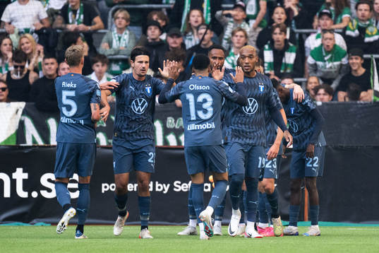 Malmö FFs spelare jublar