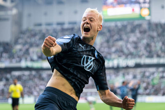 Malmö FFs Otto Rosengren jublar
