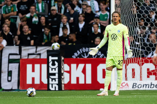 Malmö FFs målvakt Johan Dahlin