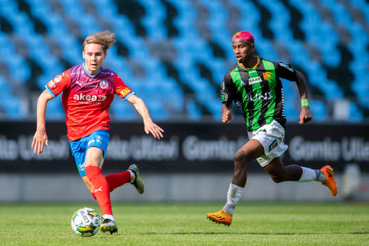 Helsingborgs Simon Bengtsson och GAIS Chovanie Shakur