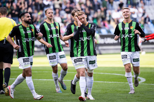 GAIS Julius Lindberg firar sitt mål