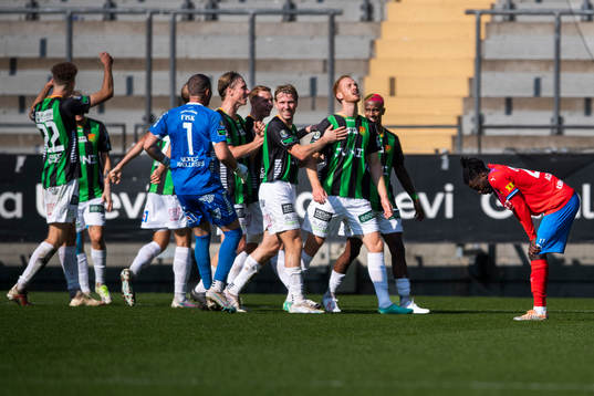 GAIS spelare jublar
