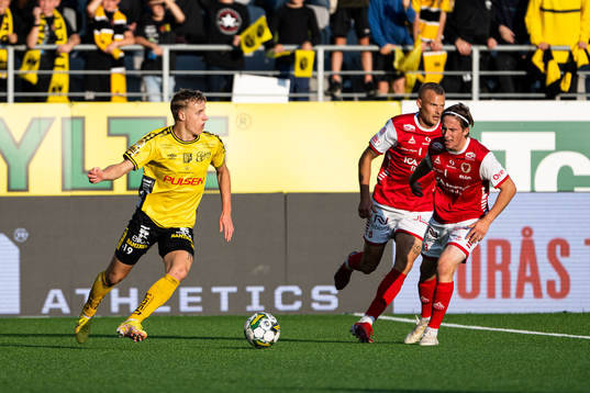 Elfsborgs Jeppe Møldrup Okkels och Kalmars Johan Karlsson
