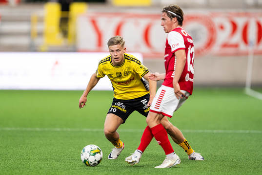 Elfsborgs Gottfrid Rapp och Kalmars Johan Karlsson