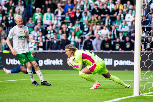 Malmö FFs målvakt Johan Dahlin