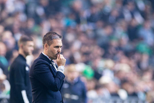Hammarbys tränare Marti Cifuentes deppar