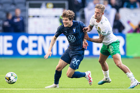 Malmö FFs Oliver Berg och Hammarbys Fredrik Hammar