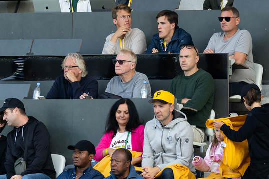 På mitten raden fr.v. IFK Göteborgs chefsscout Stig