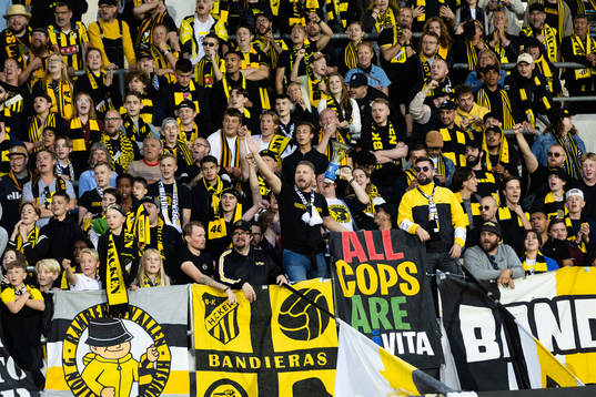 under fotbollsmatchen i Allsvenskan mellan Häcken och
