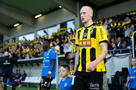 Häckens Valgeir Lunddal innan fotbollsmatchen i