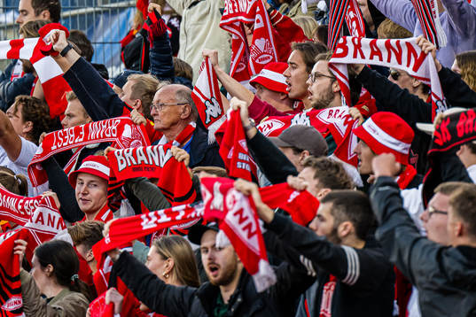 Spectators in the stands