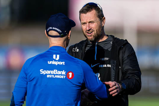 Eirik Horneland, head coach of Brann, and Bob Bradley, head