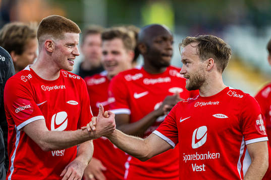 Thore Pedersen and Bård Finne of Brann