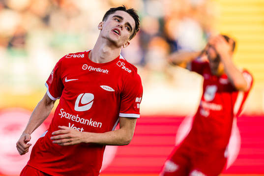 Ulrik Mathisen of Brann reacts