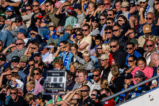 Spectators in the stands