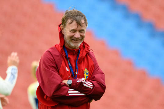 Head coach Peter Gerhardsson of Sweden
