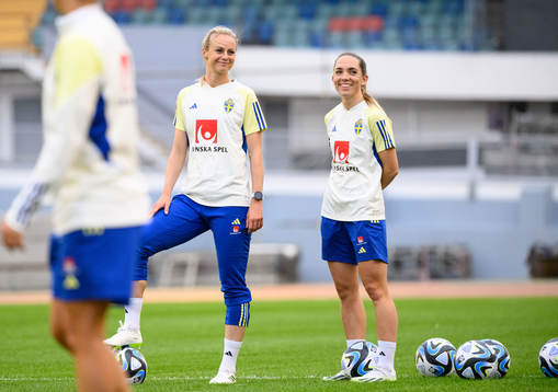 Amanda Ilestedt and Elin Rubensson of Sweden