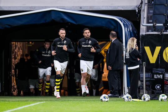 AIKs Alexander Milosevic och Sotirios Papagiannopoulos